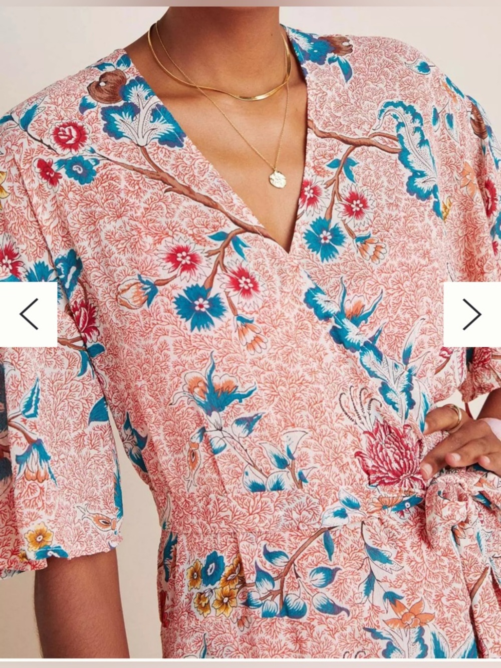 Anthropologie Maeve Adelaide Wrap Midi Dress Sz XS - Picture 3 of 10